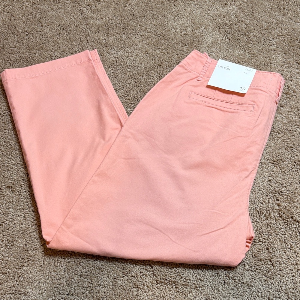LOFT Light Peach Casual Pants